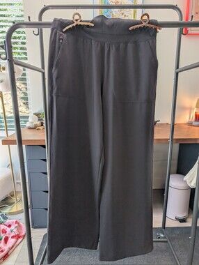 Athleta Black Wide Leg Athletic Pants